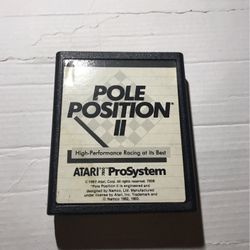 Vintage Pole Position 2 Atari 7800 Game Cartridge