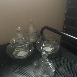 Glass Dish x3