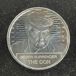 Never Surrender Donald Trump Silver Coins