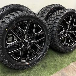 NEW 22 inch gm style wheels wrapped in 33x12.50R22 RBP tires