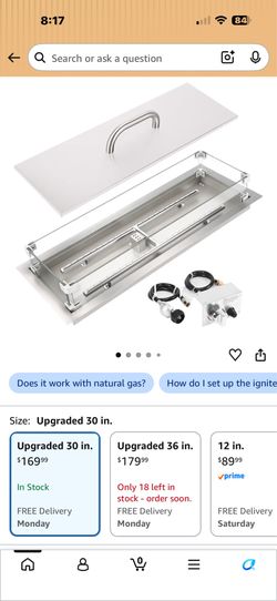 30x10 fire pit kit