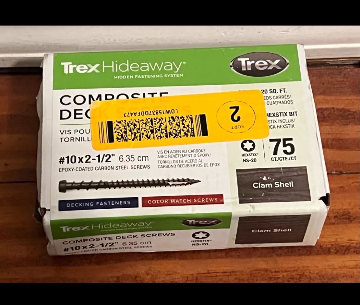 Trex #10 x 2-1/2-in Composite Deck Screws (75-Per Box) 