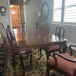 Cherry Dining Table & 6 Chairs
