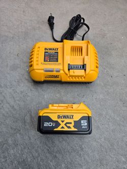 Dewalt 5ah battery and rapid  charger