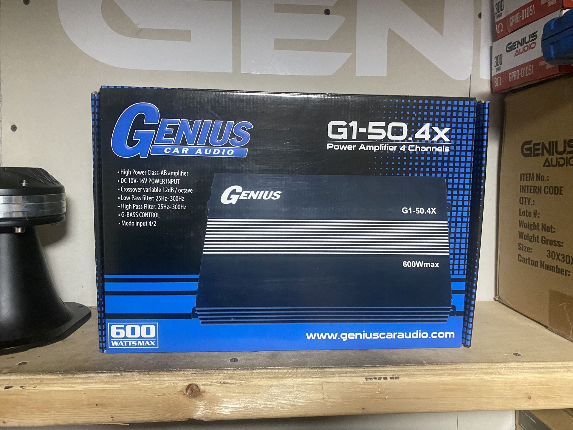New Genius Audio 4-Channel Car Amplifier $160 each
