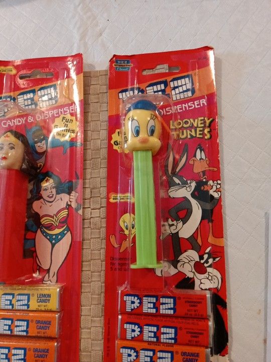 Four Vintage And Unique Pez Dispensers