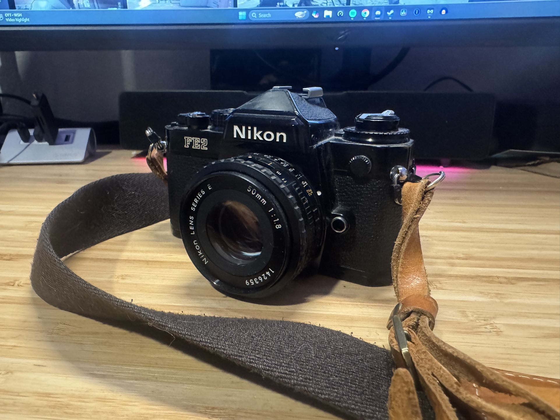 Nikon FE2 with NIKKOR 50mm F1.8 Pancake Lens For Sale
