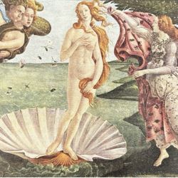 SANDRO BOTTICELLI Italy, The Birth of Venus Original Vintage Fine Art Print 1930’s USA Printed Antique Artist Collectible Italian Florentine School