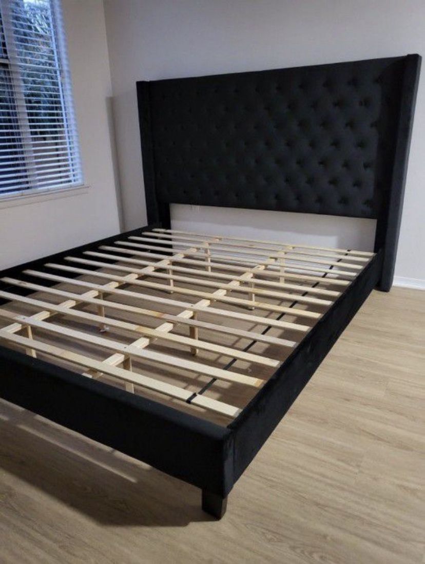 King Size Bed Frame With Mattress 