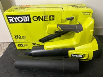 RYOBI ONE+ 18V 100 MPH 350 CFM Cordless Battery Variable-Speed Jet Fan Leaf Blower (Tool Only)