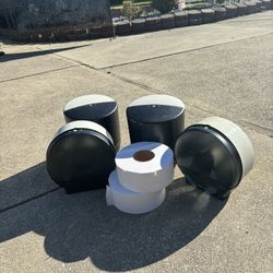 Bathroom Tissue And Napkin Dispenser