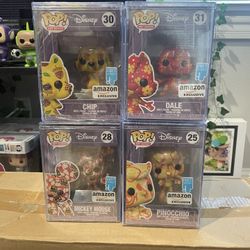 Disney Art Series Funko Pop Lot/Bundle of 4