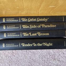4 F. Scott Fitzgerald hardcovers