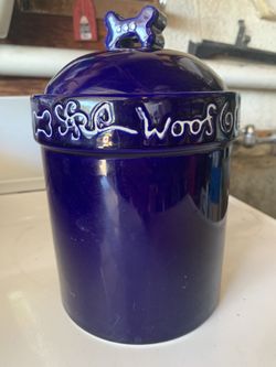 Ceramic Dog Treat Jar