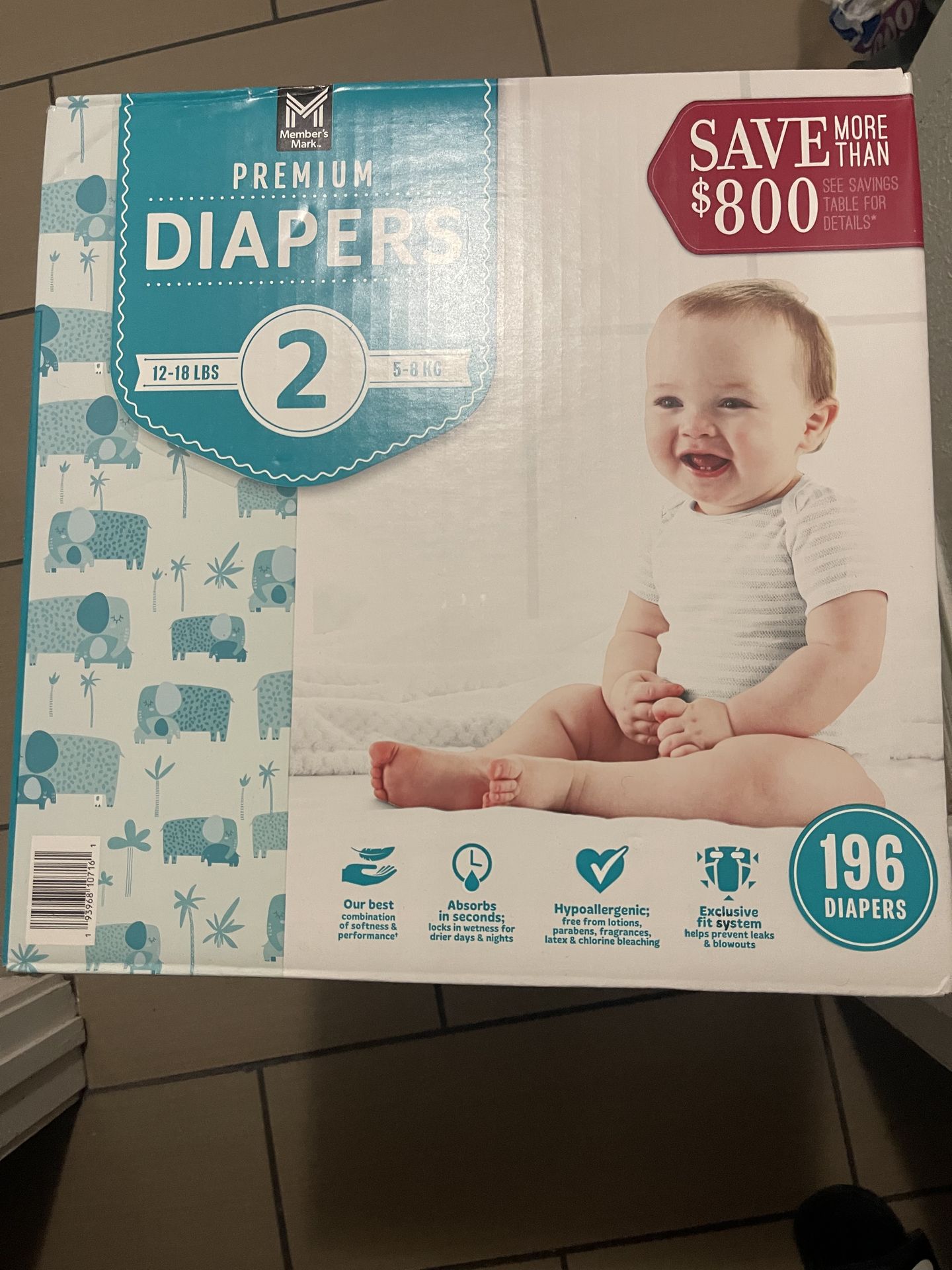 Members mark Premium diapers