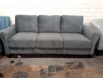 New assembled modern sofa gray color see pictures for dimensions