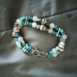Handmade Multi Strand Turquoise Bracelet 