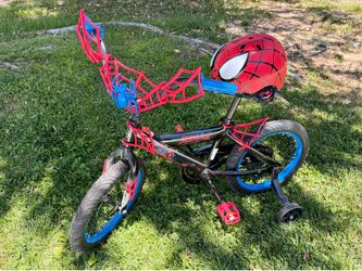 16” Kids Spider-Man Bike with Spider-Man Helmet