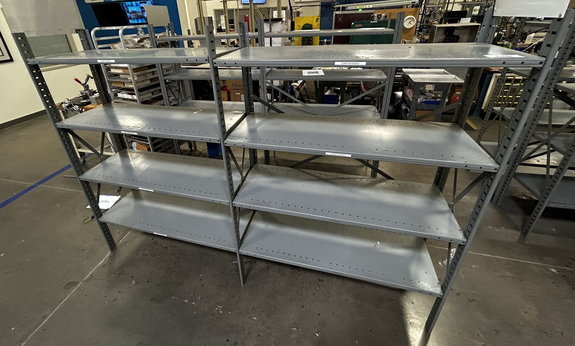 Heavy-Duty Garage Racks (Hallowell Steel, 8 Shelves)