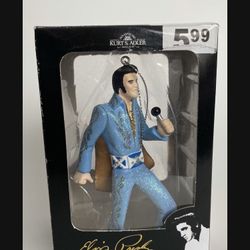 NEW Elvis Presley in Blue Suit Christmas Tree Ornament