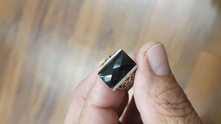 Silver Onyx ring