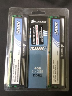 NEW Corsair memory. 4gb DDR2 PC2-6400. *Never Used* $60 local $67 shipped