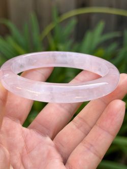 62mm Inner Diameter Pink Rose Quartz Bangle 2788