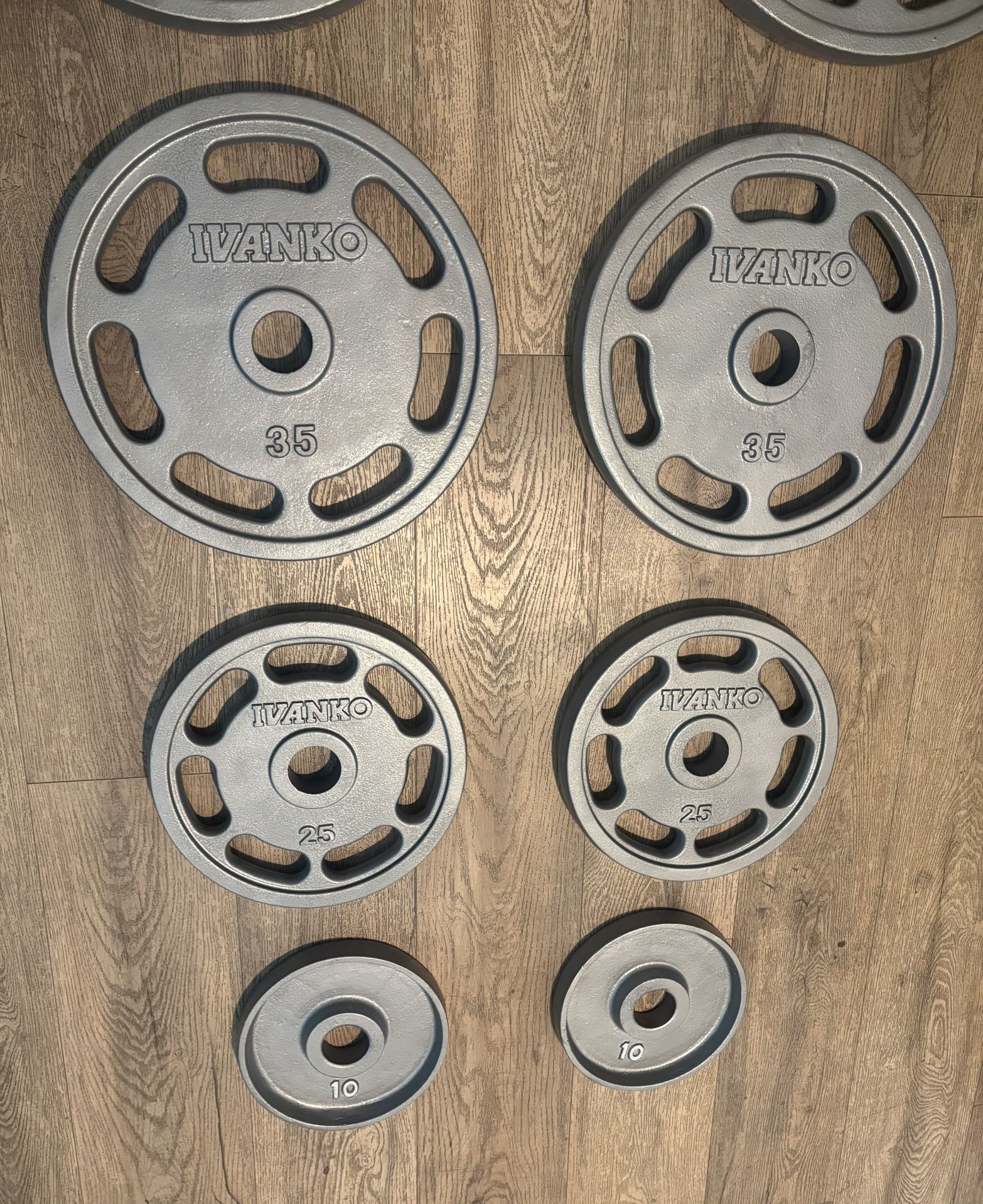 Olympic Reconditioned IVANKO’S Weight plates 45s 35s 25s And 10s [230 Pounds]