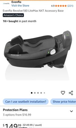 Brand New Evenflo Revolve180 LiteMax NXT Car Seat Base - Factory Sealed