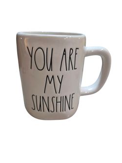 Rae Dunn You Are My Sunshine Ceramic Coffee Mug