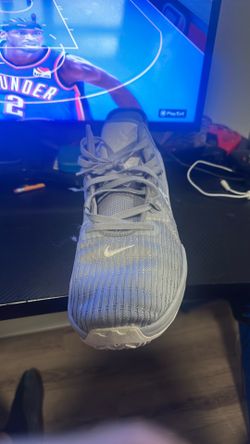 LeBron 6 size 15 gray and white