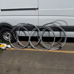 Lot of Galvanized Steel Wire Rope Cable Coils Heavy Duty Industrial