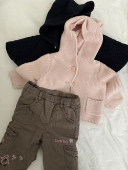 Baby Gap Knit Jacket Ralph Lauren Cape 3-6 Months Girl