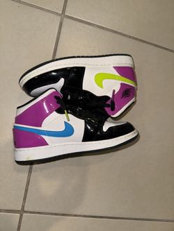 Jordan 1 White Black Cyber Pink (Womens 6)
