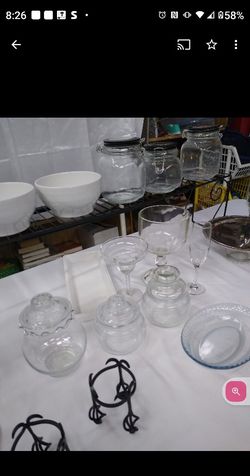 Catering And Candy Glass Dishes And Containers, Drink Despensers