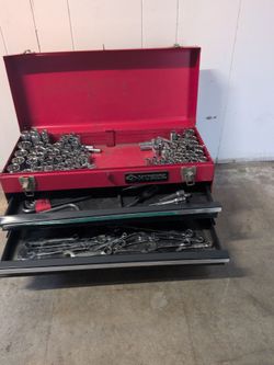 Husky Tool Box with tools