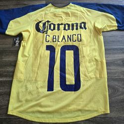Nike Club America Aguilas 03/04 Home Cuauhthemoc Blanco Futbol Soccer Jersey Small 