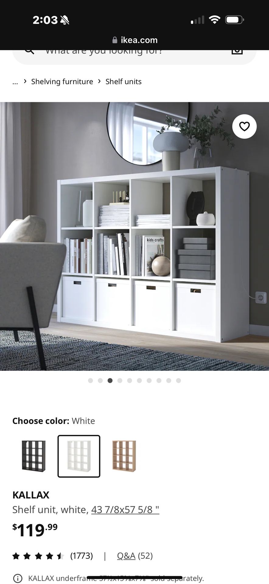 IKEA Kallax Shelf Unit