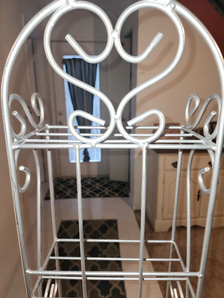 Silver Decor Metal Shelf