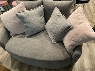 Light Gray Swivel Couch (Brand New)