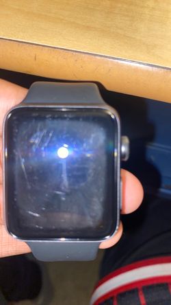 Apple Watch with Gray Sport Band