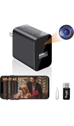 Hidden Camera Charger - WiFi Spy Camera - Full HD 1080P - 140 Degree Wide Angle - Small Nanny Cam - USB Charger Cameras