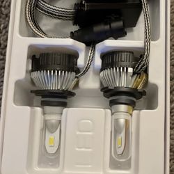 9007/HB5 LED Headlight Bulbs 100000 Lumens Super Bright 60W 6000K White High Beam/Low Beam LED Headlights Conversion Kit with Fan, Pack of 2 