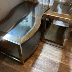 Coffee table and matching end table