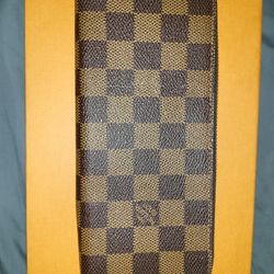 Louis Vuitton Clemence Damier Ebene Brown Wallet