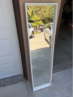 White Full-Length Mirror – 16” x 60”