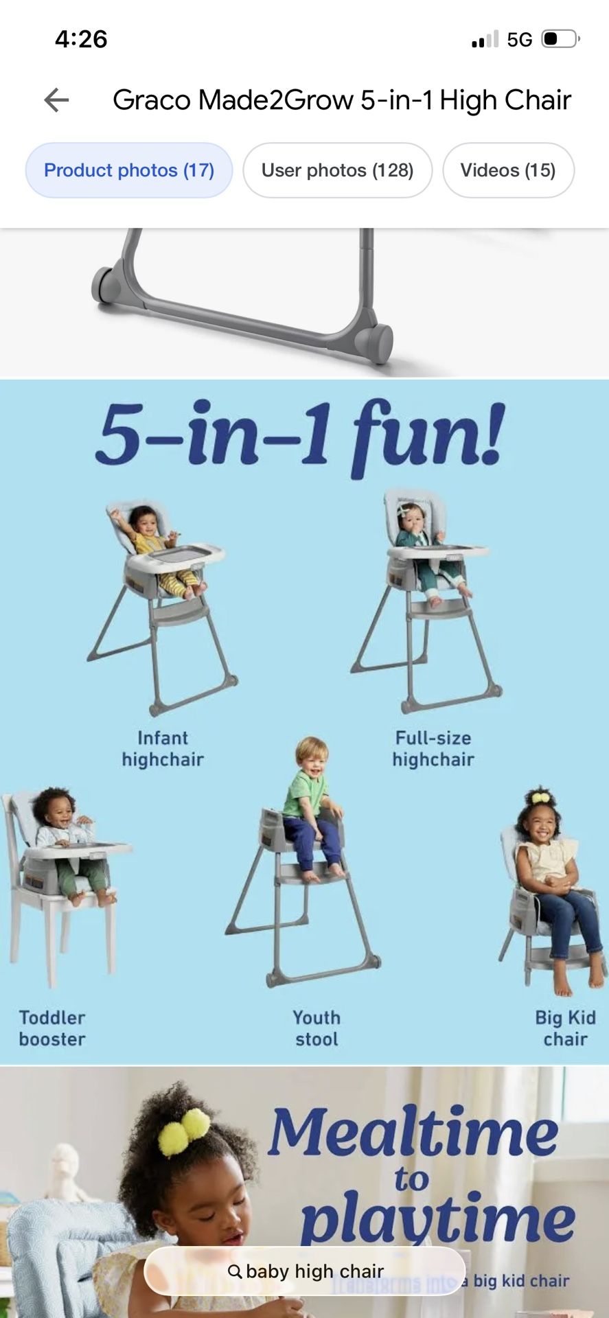 5 In 1 High chair