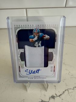 Cam Skattebo National Treasures RC Auto Patch /25