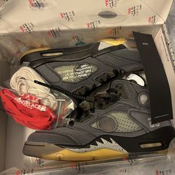 Jordan 5 off white muslin size 8 DS