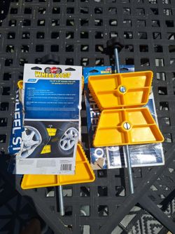 RV, trailer wheel chocks (2)